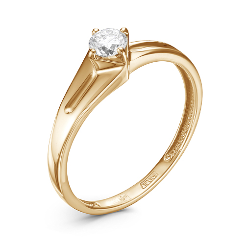 Кольцо, золото, бриллиант, 01-3320